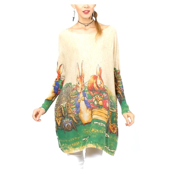 NWOT Coeur de Vague Oversize Dolman Sweater - Picture 3 of 5